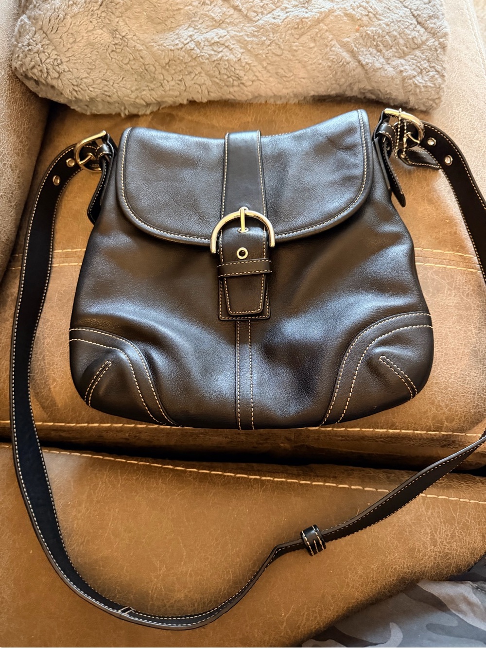 COACH Y2K Vintage Soho Luxury Leather Convertible Shoulder Bag Purse 9480